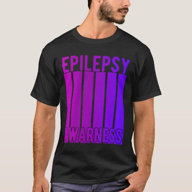 Camiseta Mês De Consciência Da Epilepsia Em Novembro Vestim (Frente)