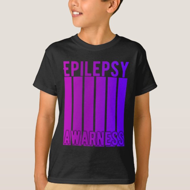 Camiseta Mês De Consciência Da Epilepsia Em Novembro Vestim (Frente)