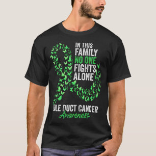Camiseta Mês de consciência do Cancer Bile Duct Borboletas