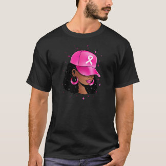 Camiseta Mês de consciência do câncer de mama Black Girl Fi