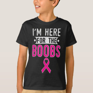 Camiseta Mês de consciência do câncer de mama Im Aqui Para