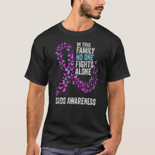 Camiseta Mês de consciência SDS Borboletas rosa e costela a