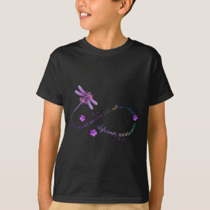 Camiseta Mês de Conscientização 2022 Libélula Lembrando Mul