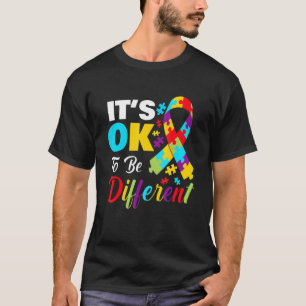 Camiseta Mês de Conscientização Autista É Okay ser Diferent