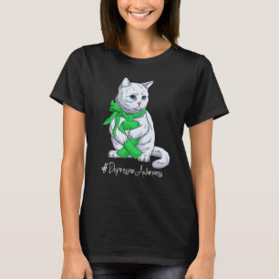 Camiseta Mês de Conscientização da Depressão Nacional Fita 