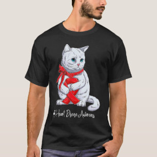 Camiseta Mês de Conscientização da Doença Cardíaca Laço Ver