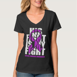 Camiseta Mês de Conscientização da Fibrose Cística Fita Rox