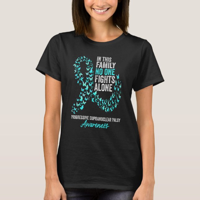 Camiseta Mês de Conscientização da Paralisia Supranuclear P (Frente)