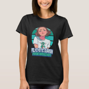 Camiseta Mês de Conscientização da Síndrome do Ovário Polic