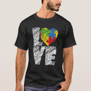 Camiseta Mês de Conscientização do Autismo Aceitação do Cor
