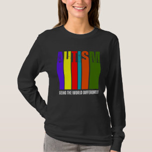 Camiseta Mês de Conscientização do Autismo Apoia Vendo o Mu
