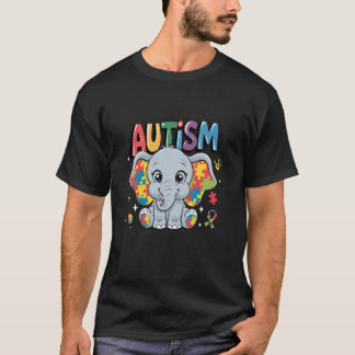 Camiseta Mês de Conscientização do Autismo Diferenças Elefa
