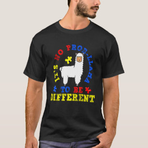 Camiseta Mês de Conscientização do Autismo do Llama