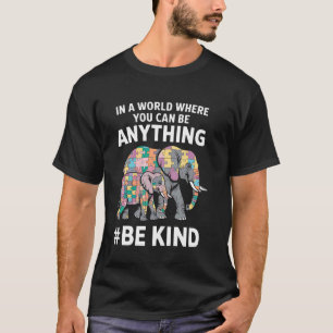 Camiseta Mês de Conscientização do Autismo Elefantes Peças