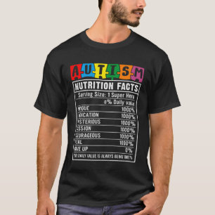 Camiseta Mês de Conscientização do Autismo Fatos de Nutriçã