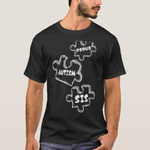 Camiseta Mês de Conscientização do Autismo Irmã do Autismo