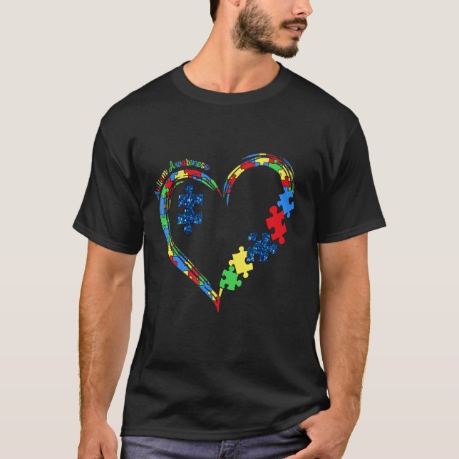 Camiseta Mês de Conscientização do Autismo  Peça do Quebra- (Frente)