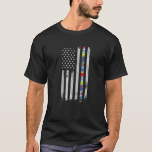 Camiseta Mês de Conscientização do Autismo Peça do Quebra-C
