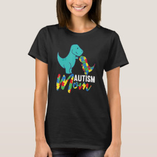Camiseta Mês de Conscientização do Autismo Puzzle Mãe de Au
