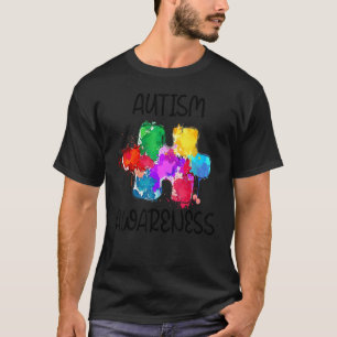 Camiseta Mês de Conscientização do Autismo Quebra-Cabeça Co