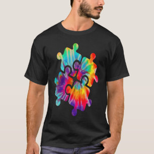 Camiseta Mês de Conscientização do Autismo Tie Dye Orgulho