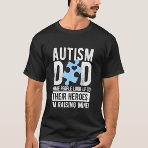 Camiseta Mês de Conscientização do Autismo Usamos Azul Pai