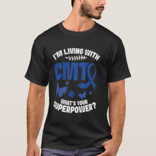 Camiseta Mês de Conscientização do Lutador de CMT Vivendo c