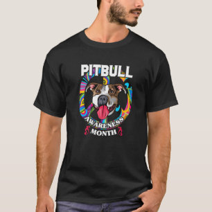 Camiseta Mês de Conscientização do Pitbull Sinal de Paz Cac
