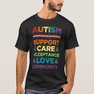 Camiseta Mês de conscientização sobre autismo em crianças p
