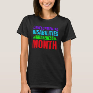 Camiseta Mês de conscientização sobre deficiência de desenv