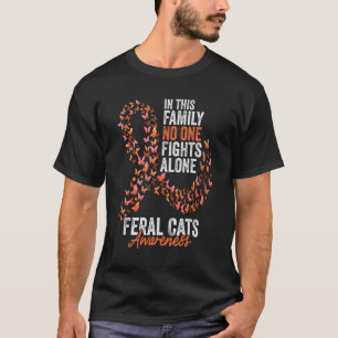 Camiseta Mês de Conscientização sobre Gatos Feral Borboleta