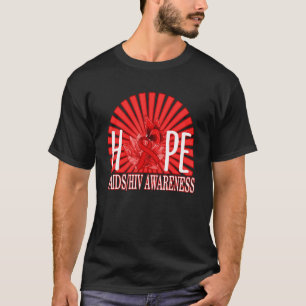 Camiseta Mês de Conscientização sobre Hiv Aids Esperança Gu