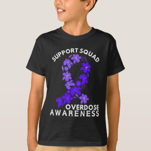 Camiseta Mês de Conscientização sobre Overdose Apoio Purple