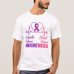 Camiseta Mês de Conscientização sobre Violência Doméstica e