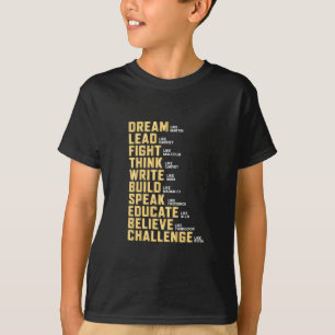 Camiseta Mês de História Negra para Melanina Afro-Americana
