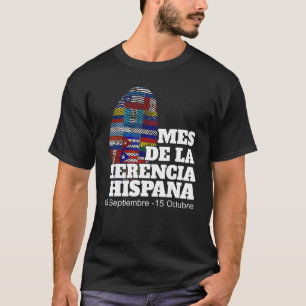 Camiseta Mes De La Herencia Hispana Herança Hispânica Mês