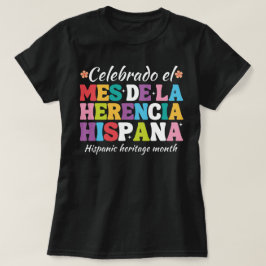 Camiseta mes de la herencia hispana ,hispana patrimônio mon