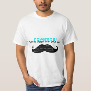 Camiseta *mês de novembro de sensibilização para a saúde do