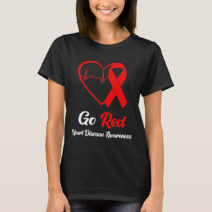 Camiseta Mês de Sensibilização para a Doença Cardíaca Verme