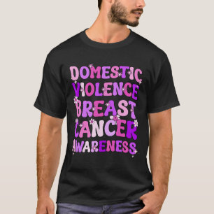 Camiseta Mês De Sensibilização Para A Violência Doméstica E