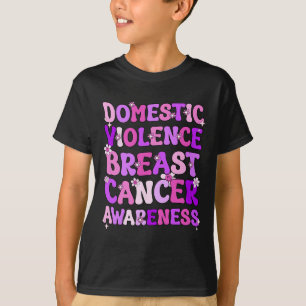 Camiseta Mês De Sensibilização Para A Violência Doméstica E