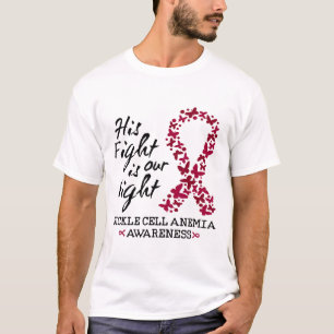 Camiseta Mês De Sensibilização Para Ele E Para A Sua Anemia