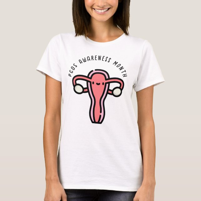 Camiseta Mês de Sensibilização PCOS (Frente)