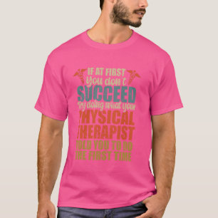 Camiseta Mês Divertido de Terapia Física, Terapia Física Re