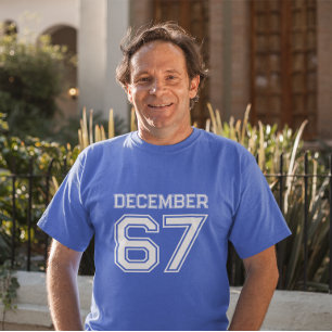 Camiseta Mês do Ano de Aniversário Feriado Dezembro 67