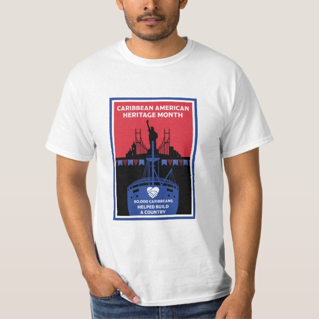 Camiseta Mês do Caribe Patrimônio Americano (Frente)