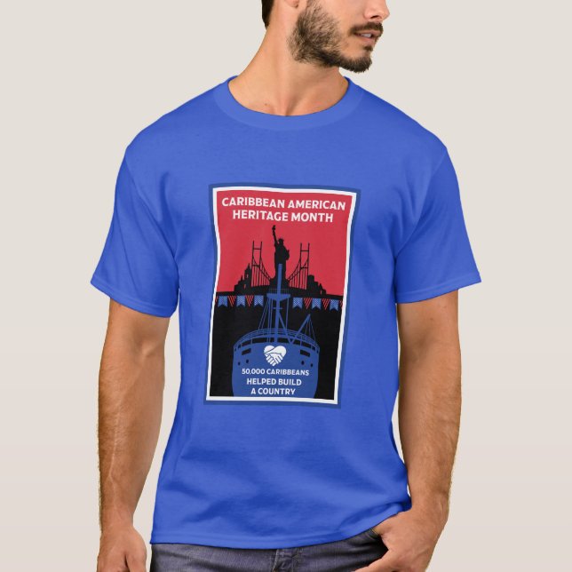 Camiseta Mês do Caribe Patrimônio Americano (Frente)