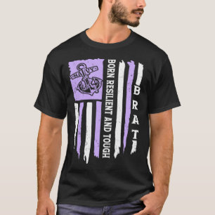 Camiseta Mês Do Nascer Infantil Militar Resiliente E Tou