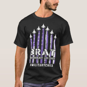 Camiseta Mês Do Nascer Infantil Militar Resiliente E Tou