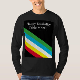 Camiseta Mês do Orgulho da Deficiência Feliz